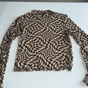 Check Mesh Mock Top
